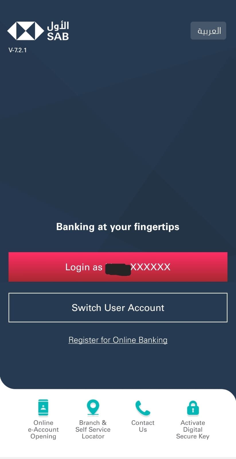 SABB Login Page